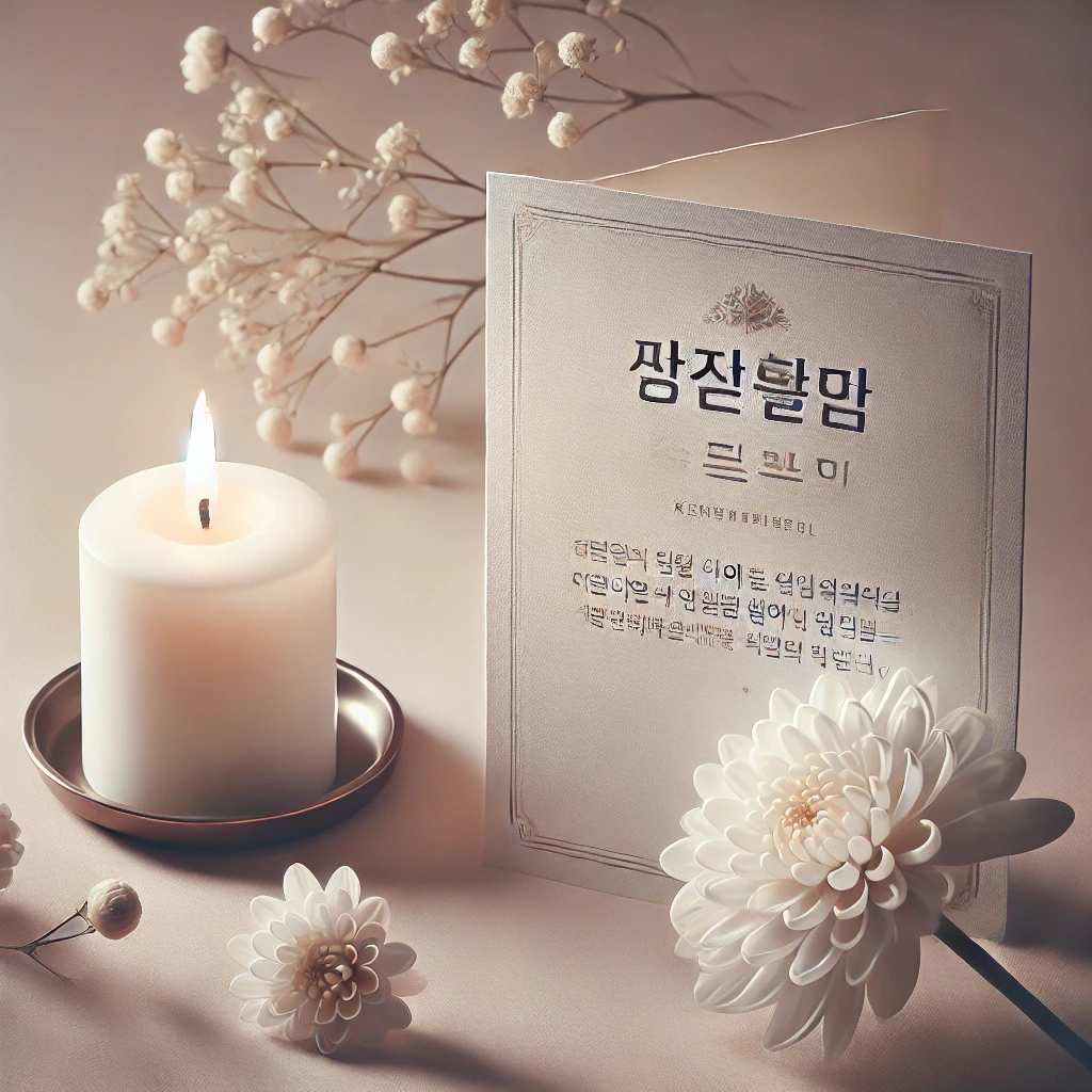 조의 문자, 장례 위로 문자 카톡 상황별 30가지
