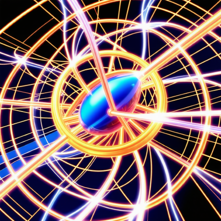 자기홀극 양자스핀 상상도