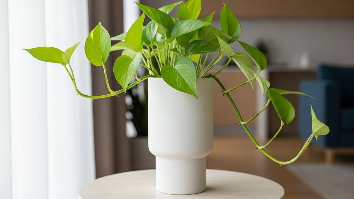 식물 인테리어 꽃병