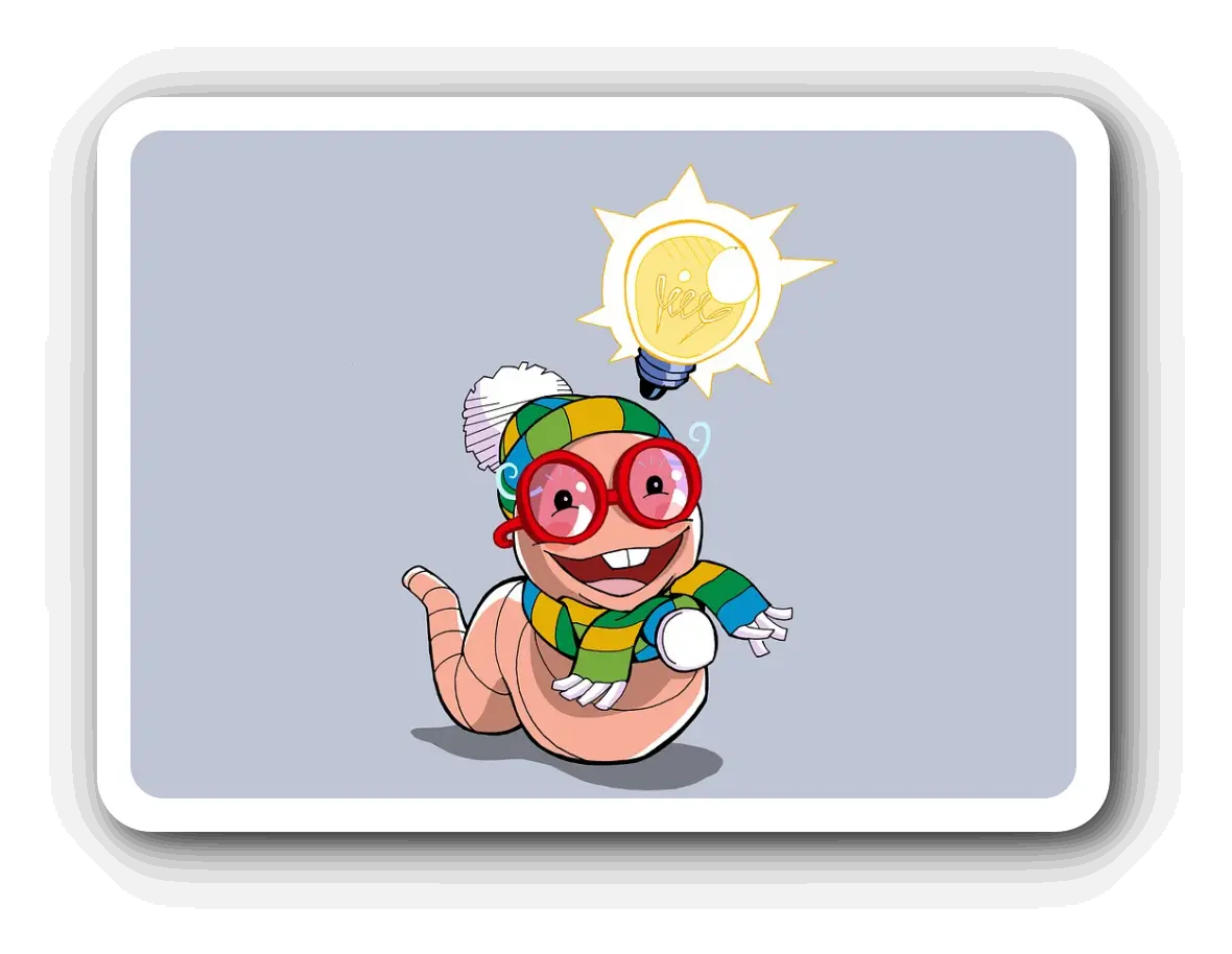 지렁이가-안경을-쓰고-목도리를-하고있다