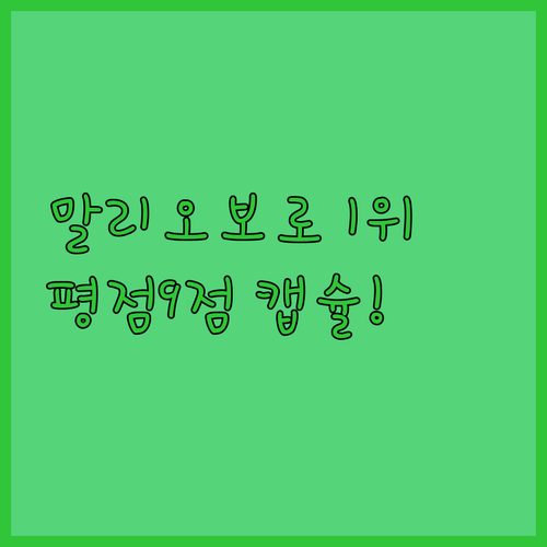 말리오보로 거리에서 평점 9점 넘는 ..