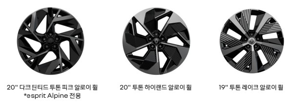 그랑 콜레오스 E-Tech 하이브리드 그랑 콜레오스 가솔린 터보 휠디자인
