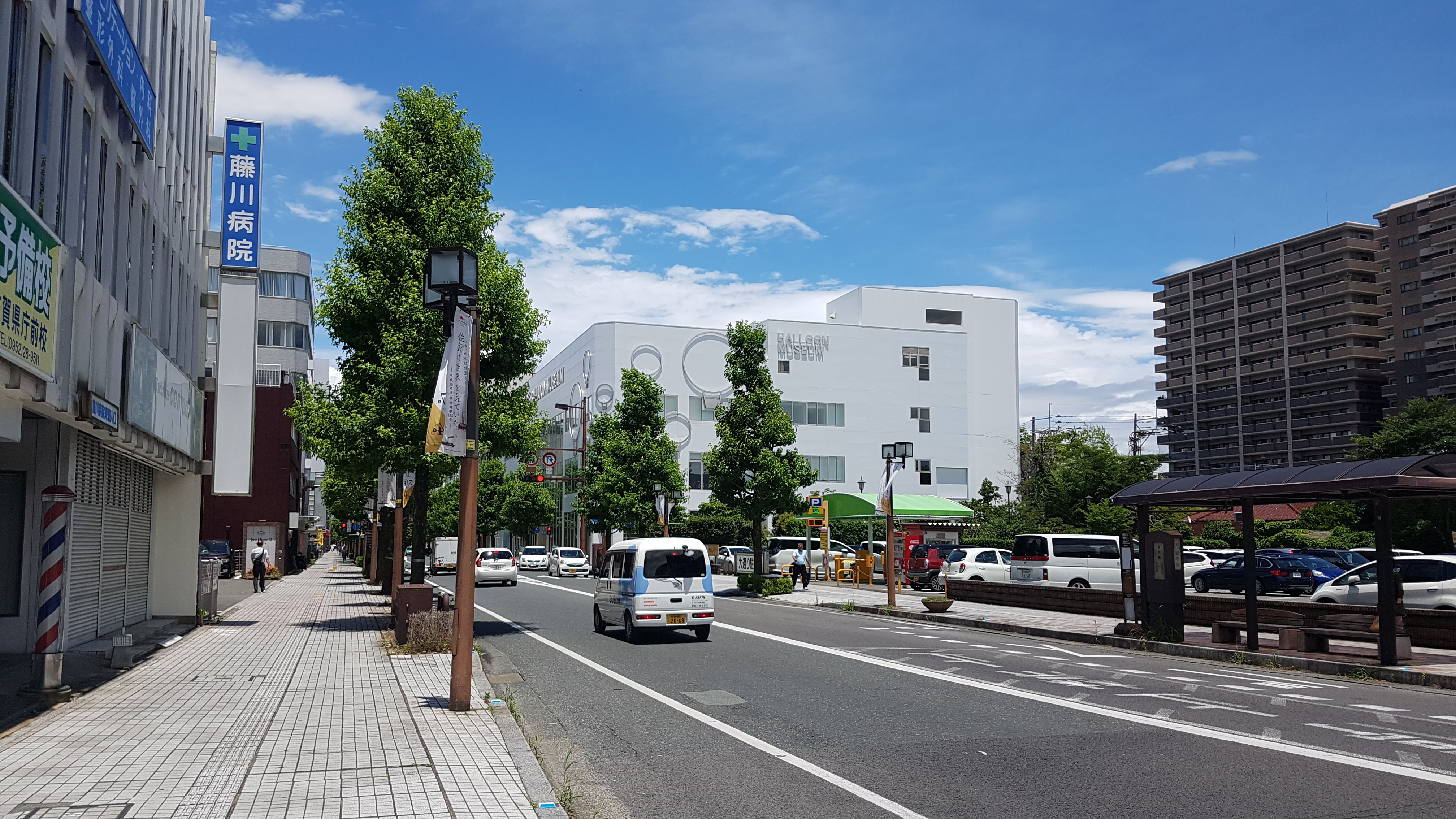 일본 사가 시내의 풍경