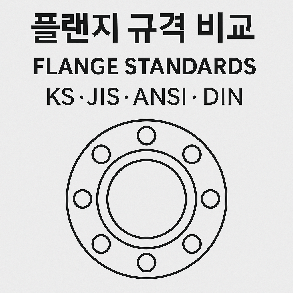 플랜지 규격 비교 KS JIS ANSI DIN