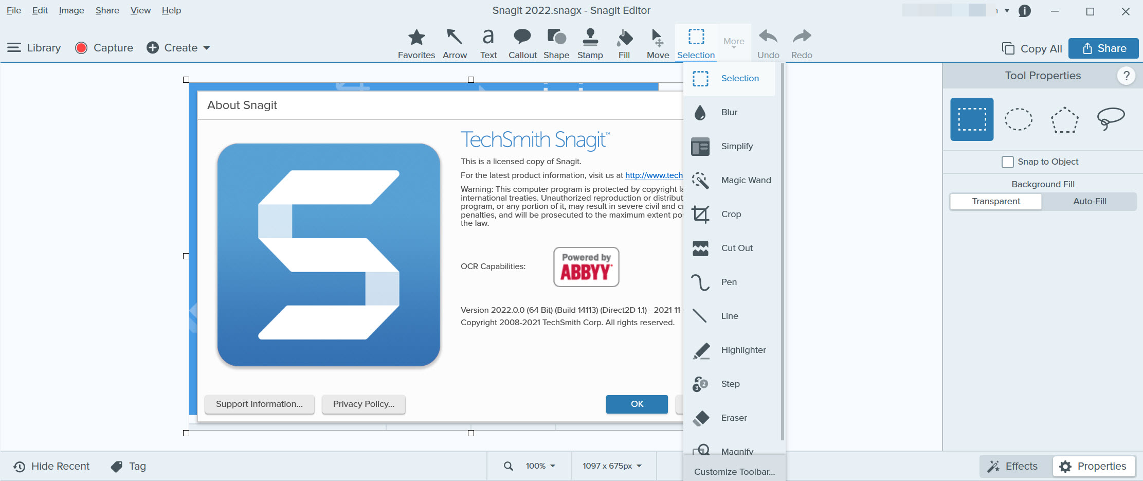 화면 캡처 프로그램 Snagit 2022 버전