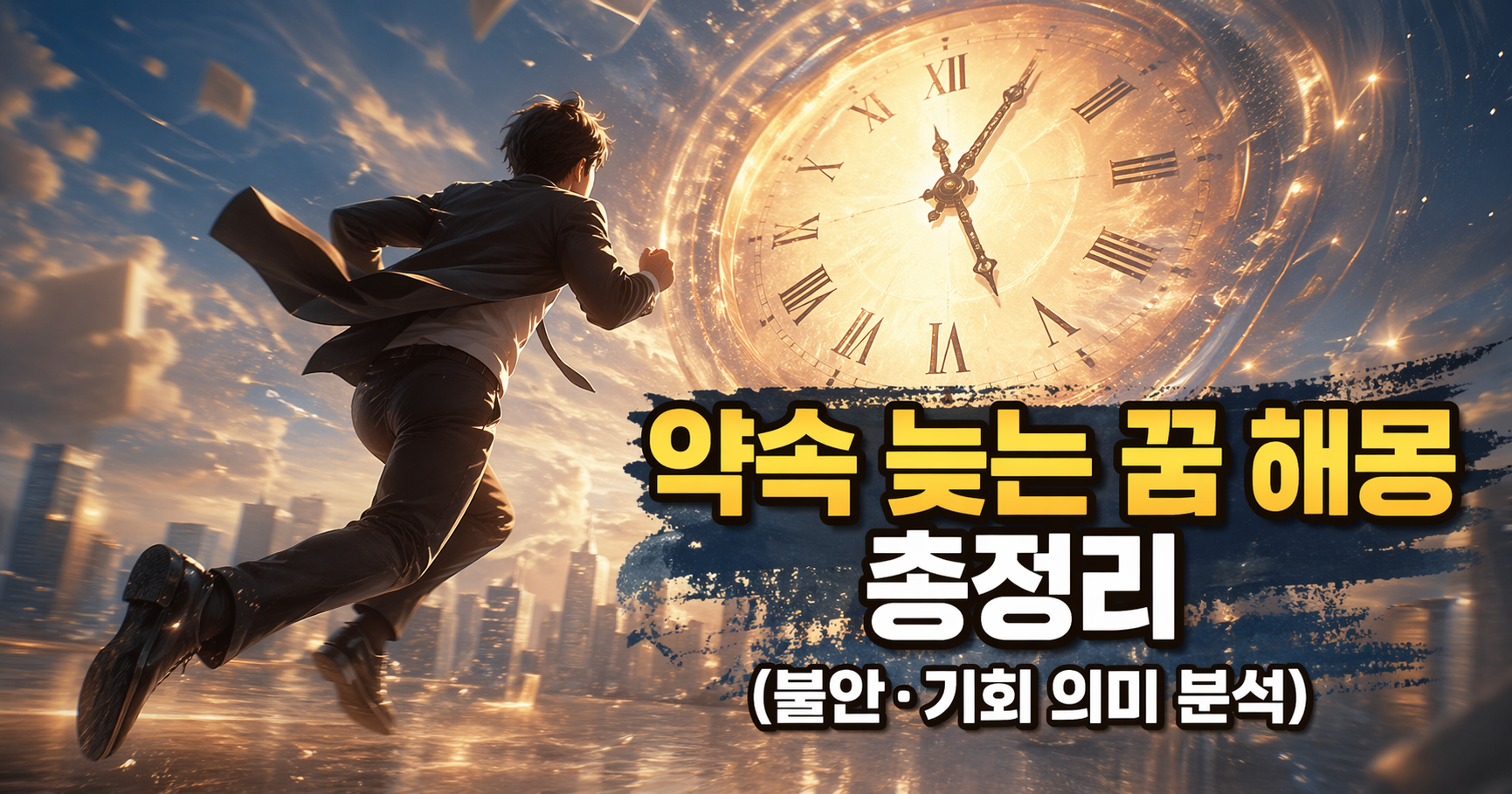 약속 늦는 꿈