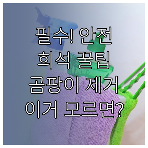 곰팡이 제거 전 꼭 확인해야 할 약품..