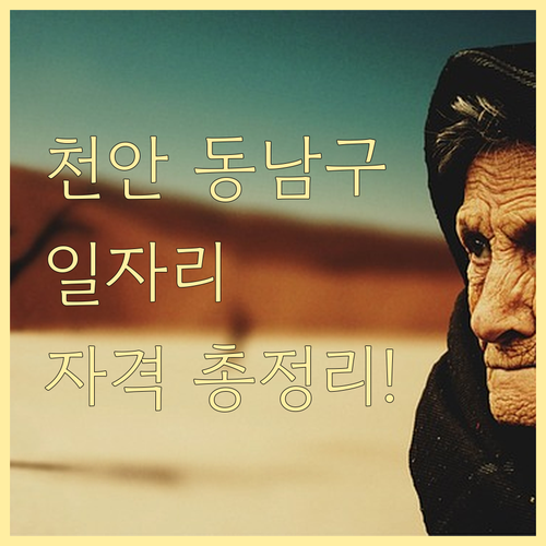 천안시 동남구 어르신 일자리 참여 자..