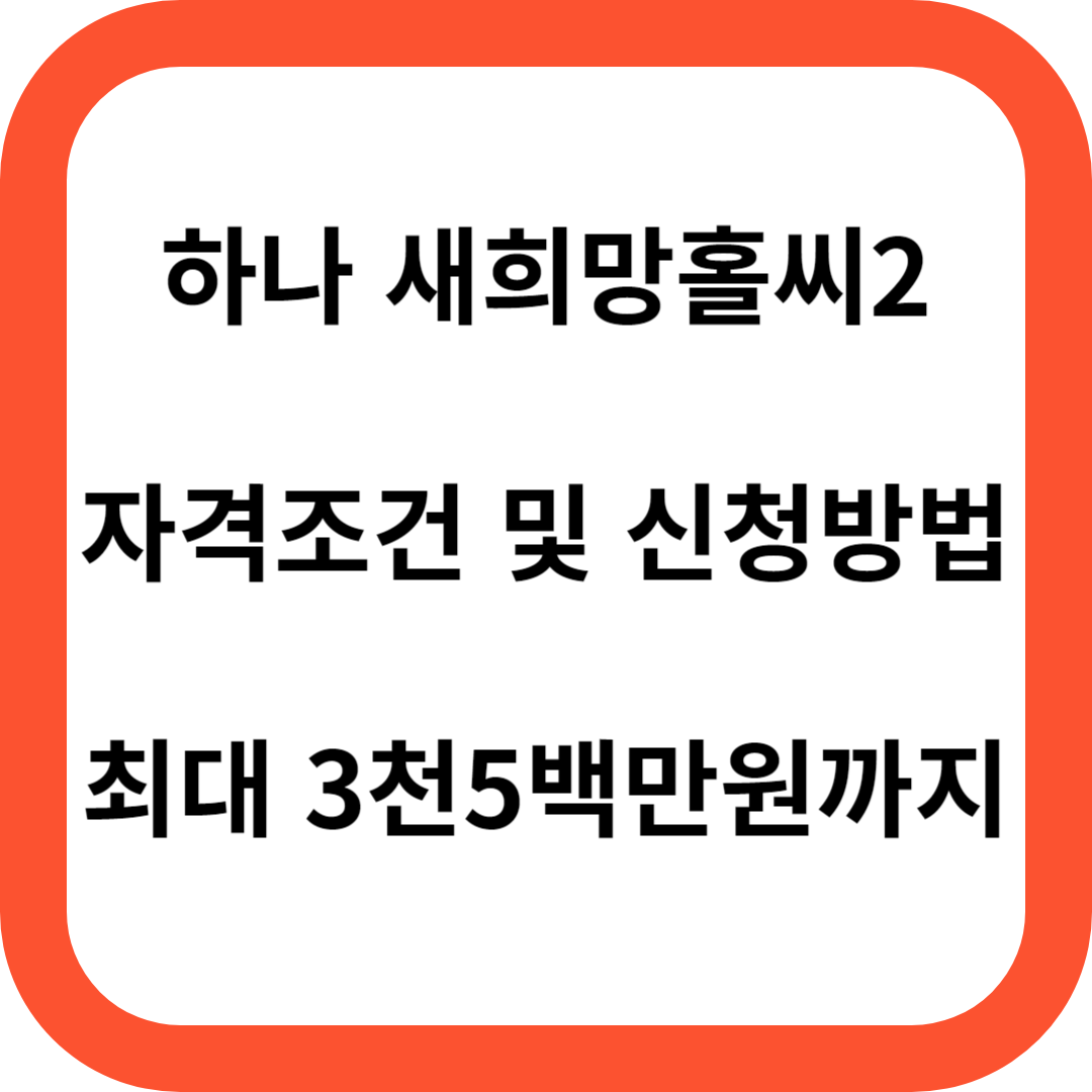 하나 새희망홀씨2