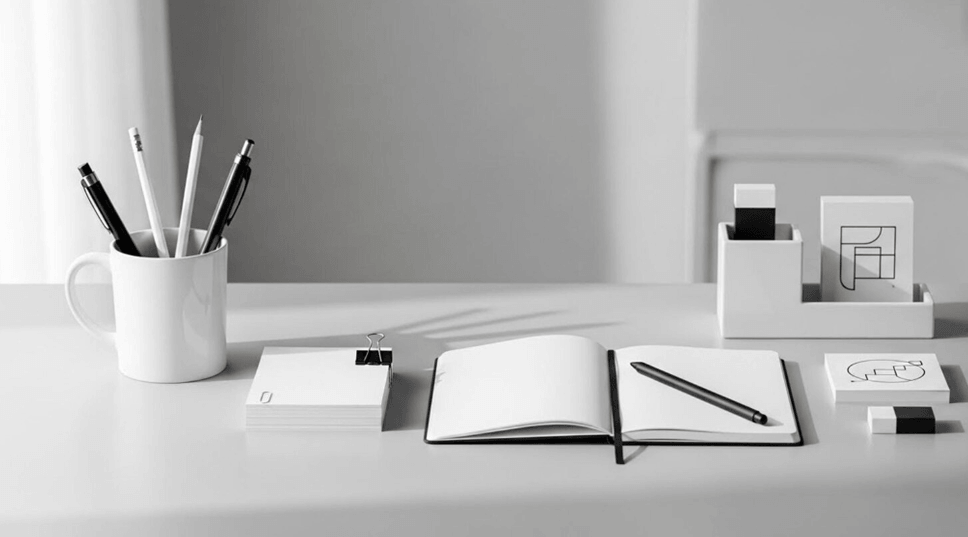 집중을 위해 정리된 미니멀 작업 환경