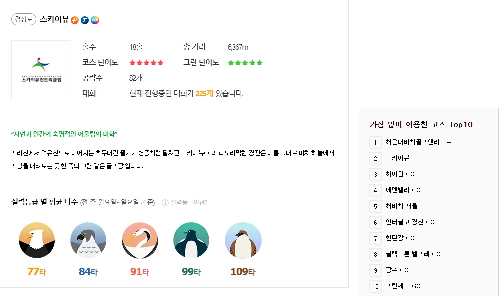 골프존스크린 스카이뷰