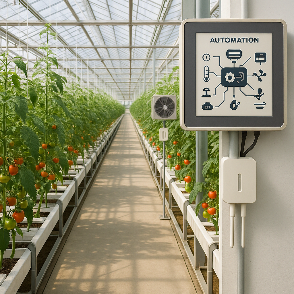 청송자연스마트팜 유리온실 자동화 시스템과 수경재배 시설