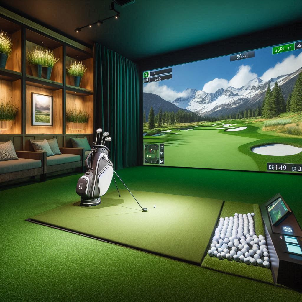 스크린골프장 배경