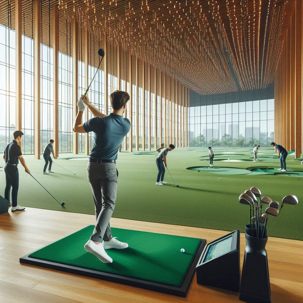 실내골프연습장 배경
