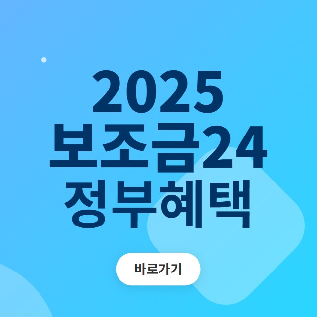 보조금24 정부혜택 바로가기