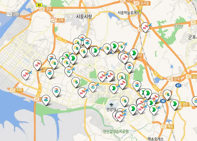 안산시 세차장 위치