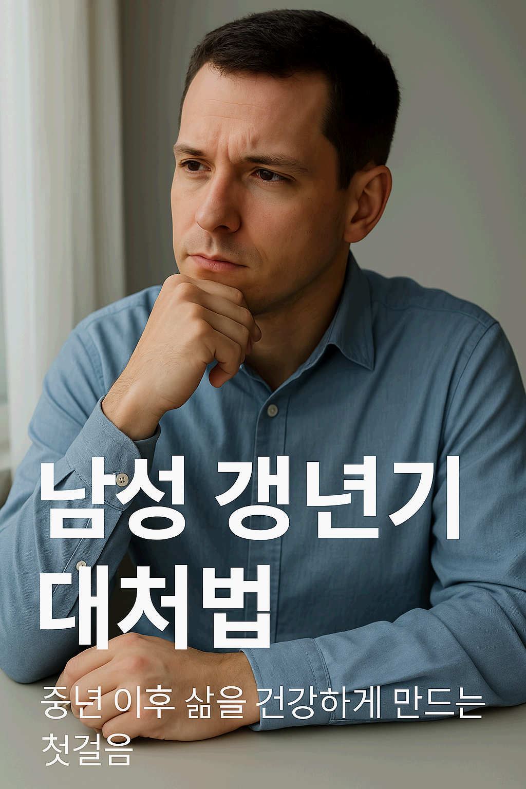 남성 갱년기 대처법, 중년 이후 삶을 건강하게 만드는 첫걸음
