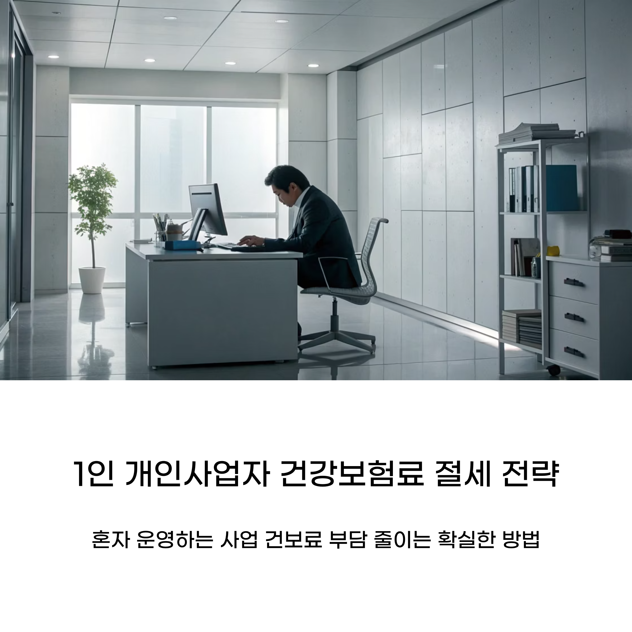 1인 개인사업자 건강보험료 절세 전략, 이렇게 하면 됩니다