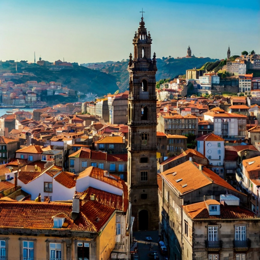 포르토 명소 클레리구스 타워 이미지