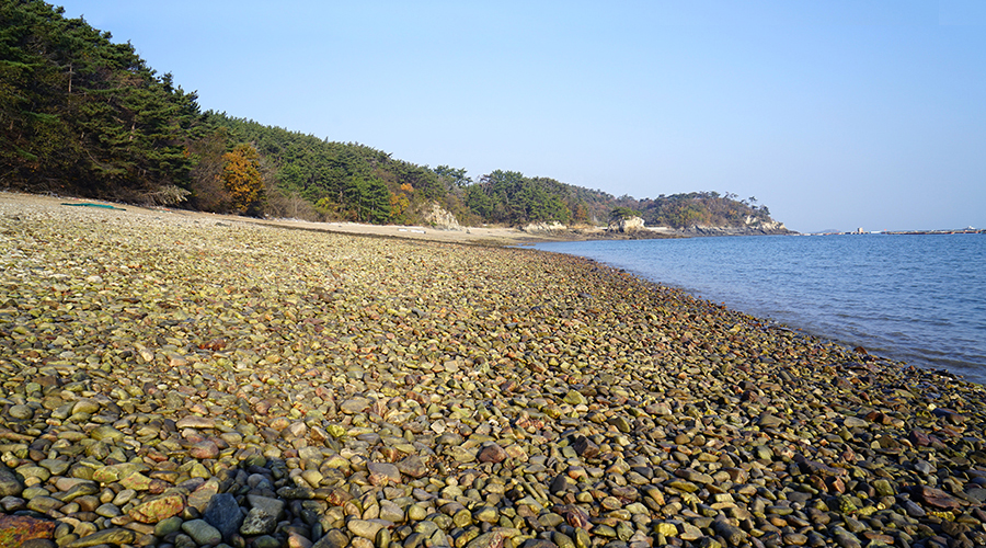 효자도 몽돌해변 사진