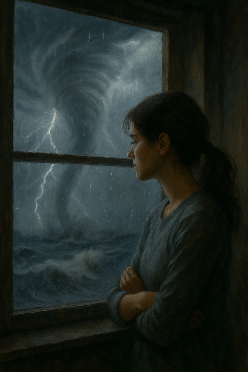 태풍이 부는 꿈 해몽 – 감정 폭발의 신호