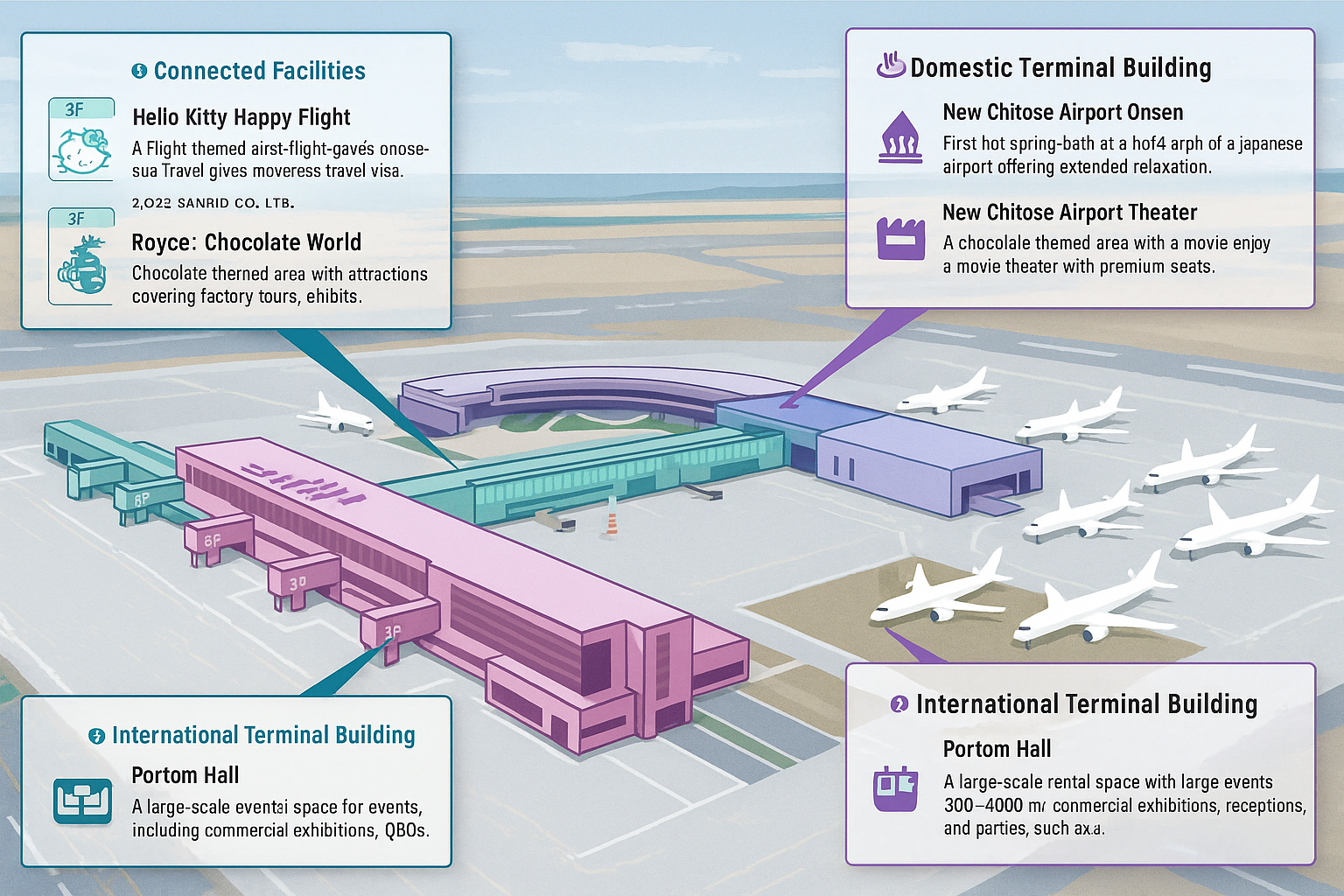 신치토세 공항 이용맵 플로어 맵 신치토세 공항 페이지 참조하여 새로 창작함