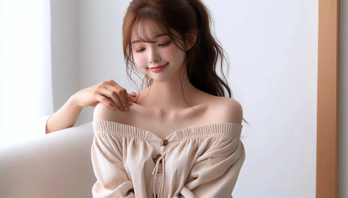 권은비-마사지기-구매정보를-알아보고-관리하는-여성의-모습