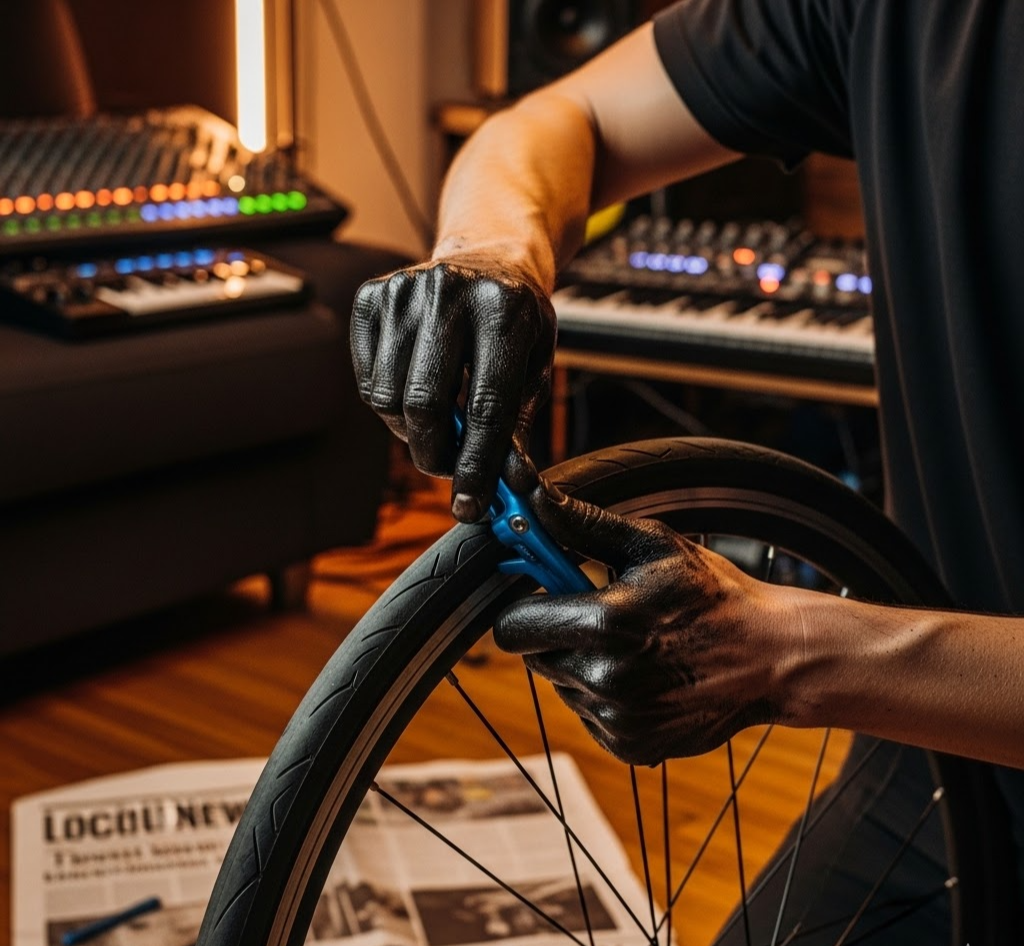 라이딩 중 펑크 났을 때 자가 교체 방법(타이어/튜브 정비)