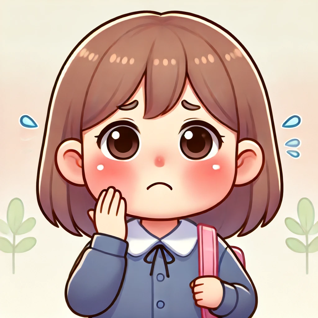 볼거리 걸린 아이