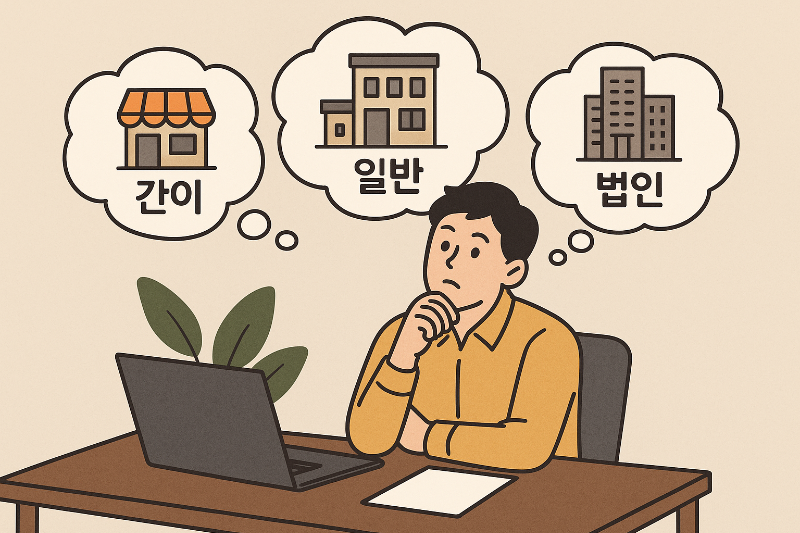 2025년 해외구매대행 사업자 유형 선택법 – 간이과세자, 일반과세자, 법인사업자 누구에게 유리할까?