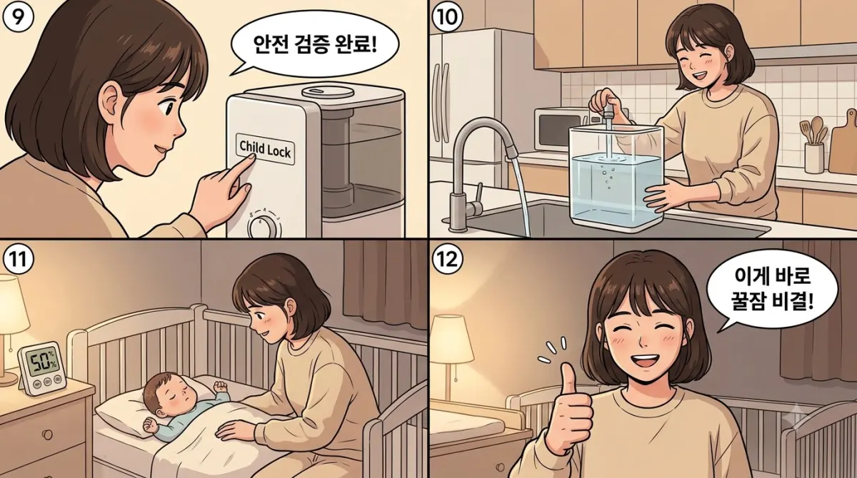 살균 방식별 관리 지옥과 안전 딜레마 12컷 분석 중 9-12컷