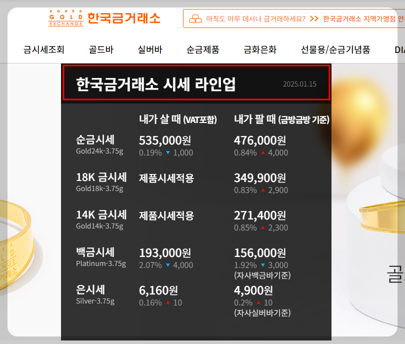 금시세 1돈 가격: 24K, 18K, 14K 살때 팔때 가격 알아보기