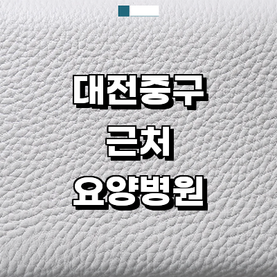 대전 중구 요양병원