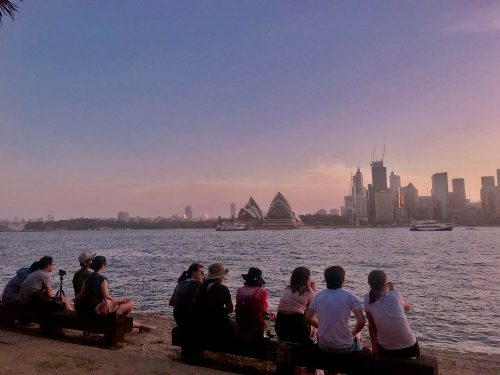맨리에서 바라본 시드니