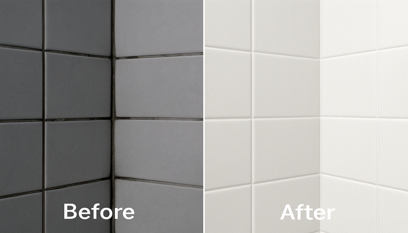 욕실 타일 줄눈 곰팡이, 락스보다 더 잘 지우는 방법