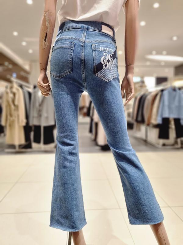 에고이스트 자수 포인트 부츠컷 데님팬츠 en2dp862mi