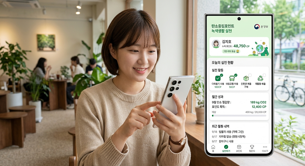 탄소중립포인트 녹색생활 실천 회원가입 사이트