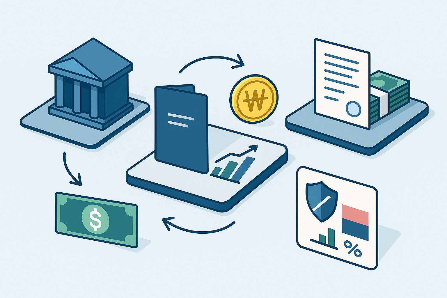 외화 파킹, 어디에 넣어야 유리할까? 외화예금 vs 외화MMF vs 달러 RP 완전 비교와 환헤지 비용 계산법