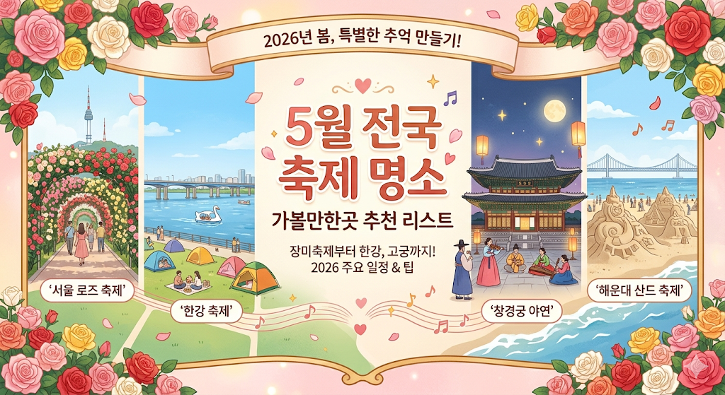 5월 전국 축제 명소 가볼만한 곳 추천 장소