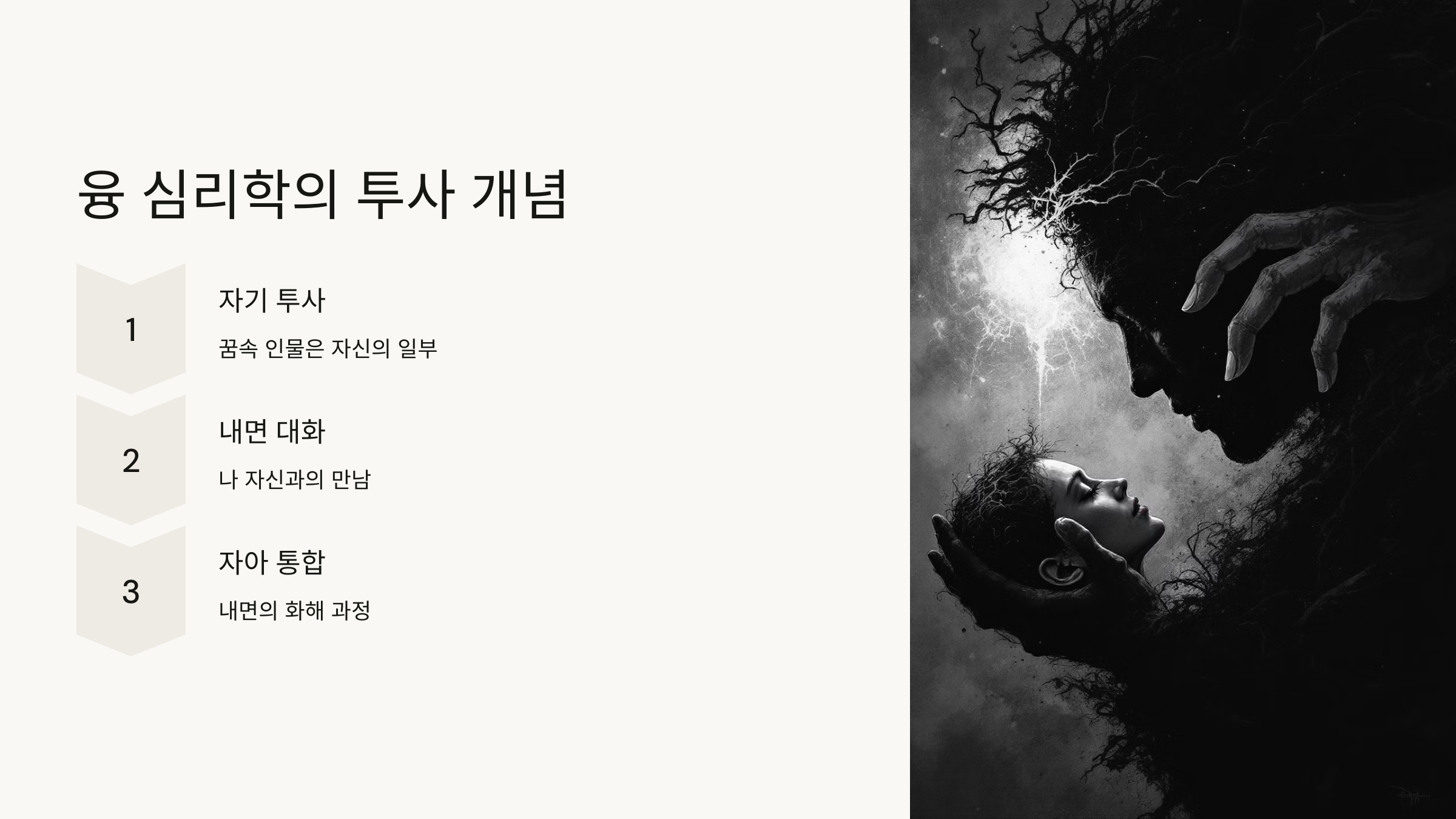 융 심리학의 투사 개념