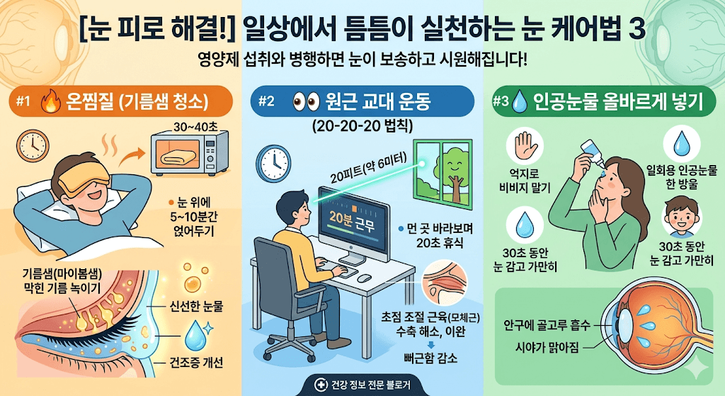 일사에서 실천하는 눈 케어법