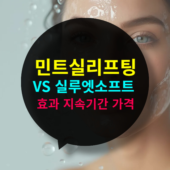 민트실리프팅 vs 실루엣소프트 차이점 효과&middot;지속기간&middot;가격 비교!