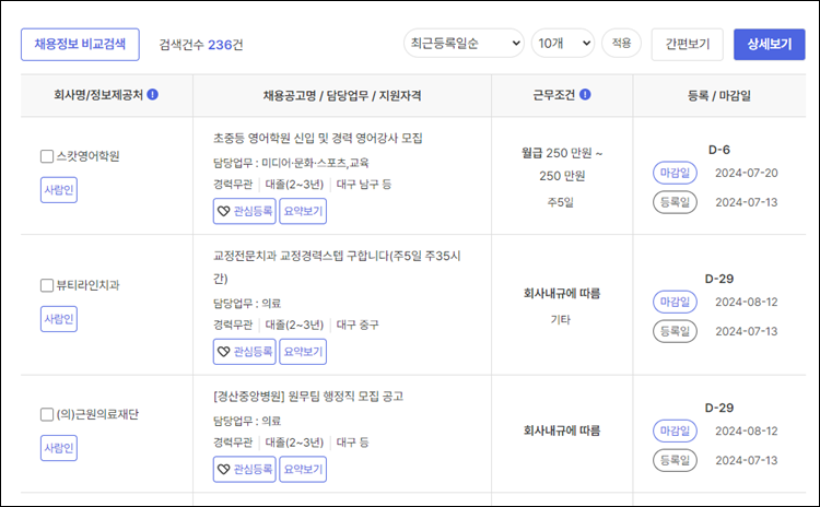 대구중구청-구인구직