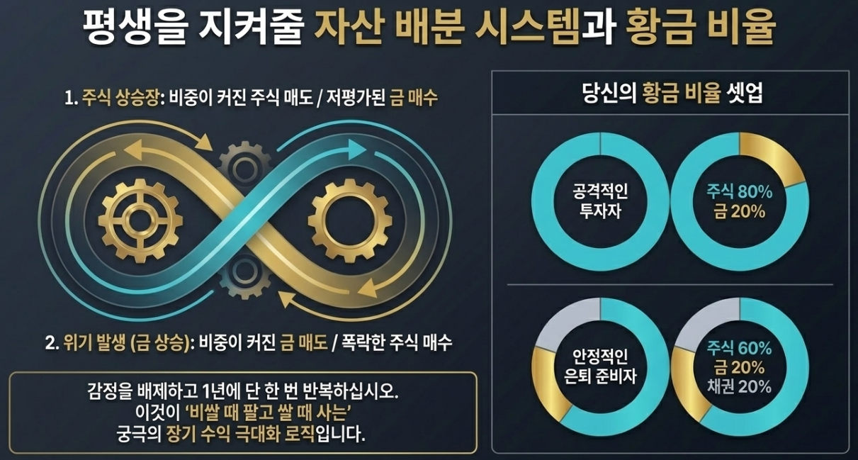 올웨더 포트폴리오 All Weather 자산 배분 황금 비율 주식 금 채권 리밸런싱 장기 수익률 극대화