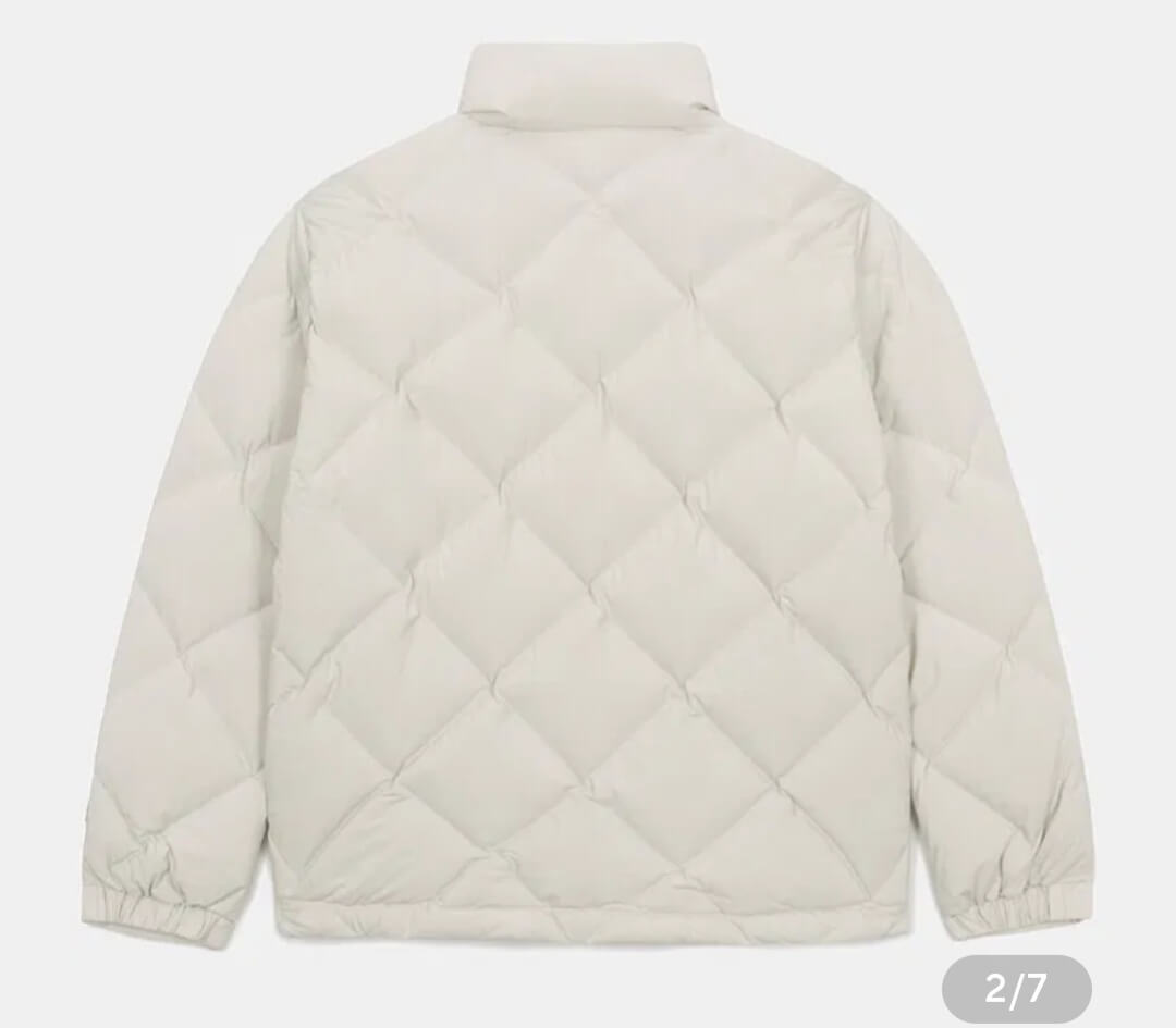 네파 여자 경량패딩 뒷면