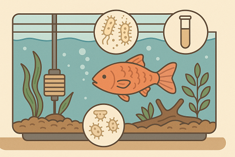 가정용 수조 속 미생물 균형 관련 사진