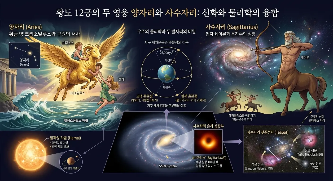황도 12궁의 두 영웅 양자리와 사수자리
