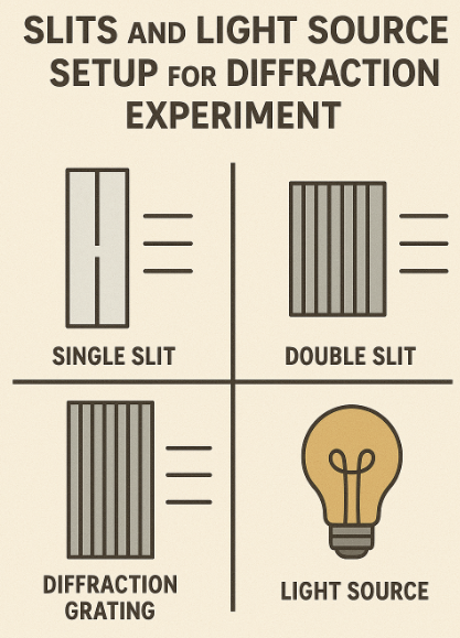 빛의 회절 실험을 위한 슬릿 및 광원 준비 방법 완벽 가이드