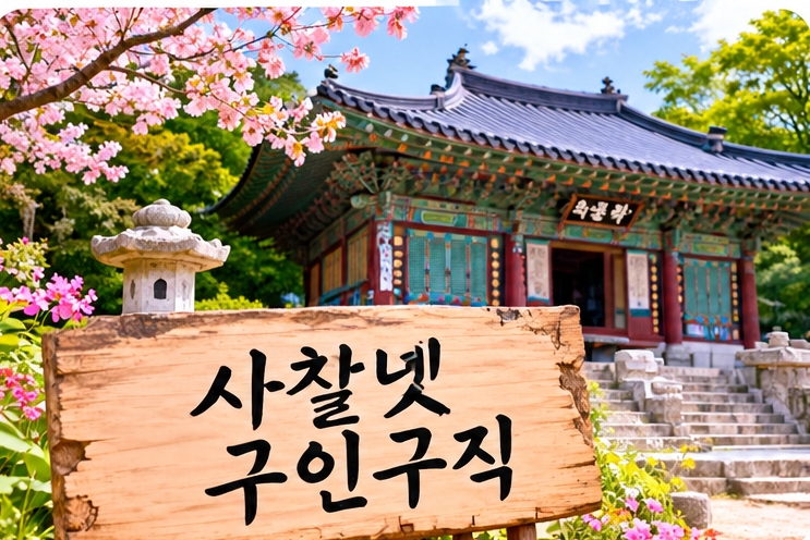 사찰넷 구인구직 바로가기｜공양주&middot;종무원 일자리 찾는 방법