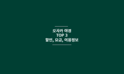 오사카 야경 썸네일